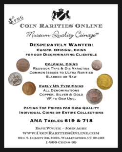CoinRaritiesOnline 2009 ANA Ad